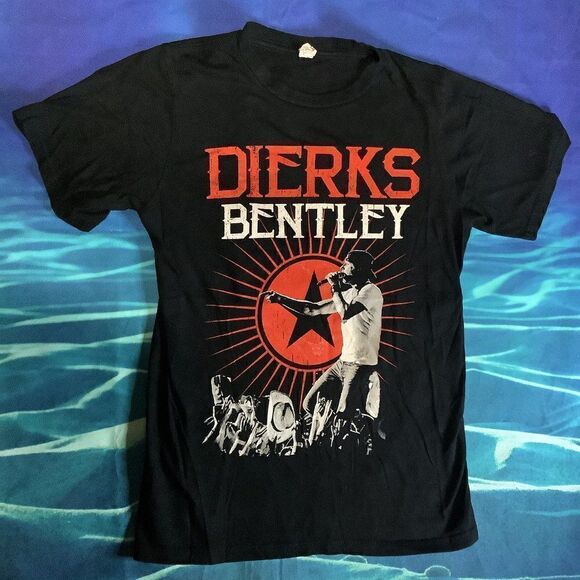 Small Dierks Bentley Locked and Reloaded 2013 Tour Band Tee - Picture 3 of 5